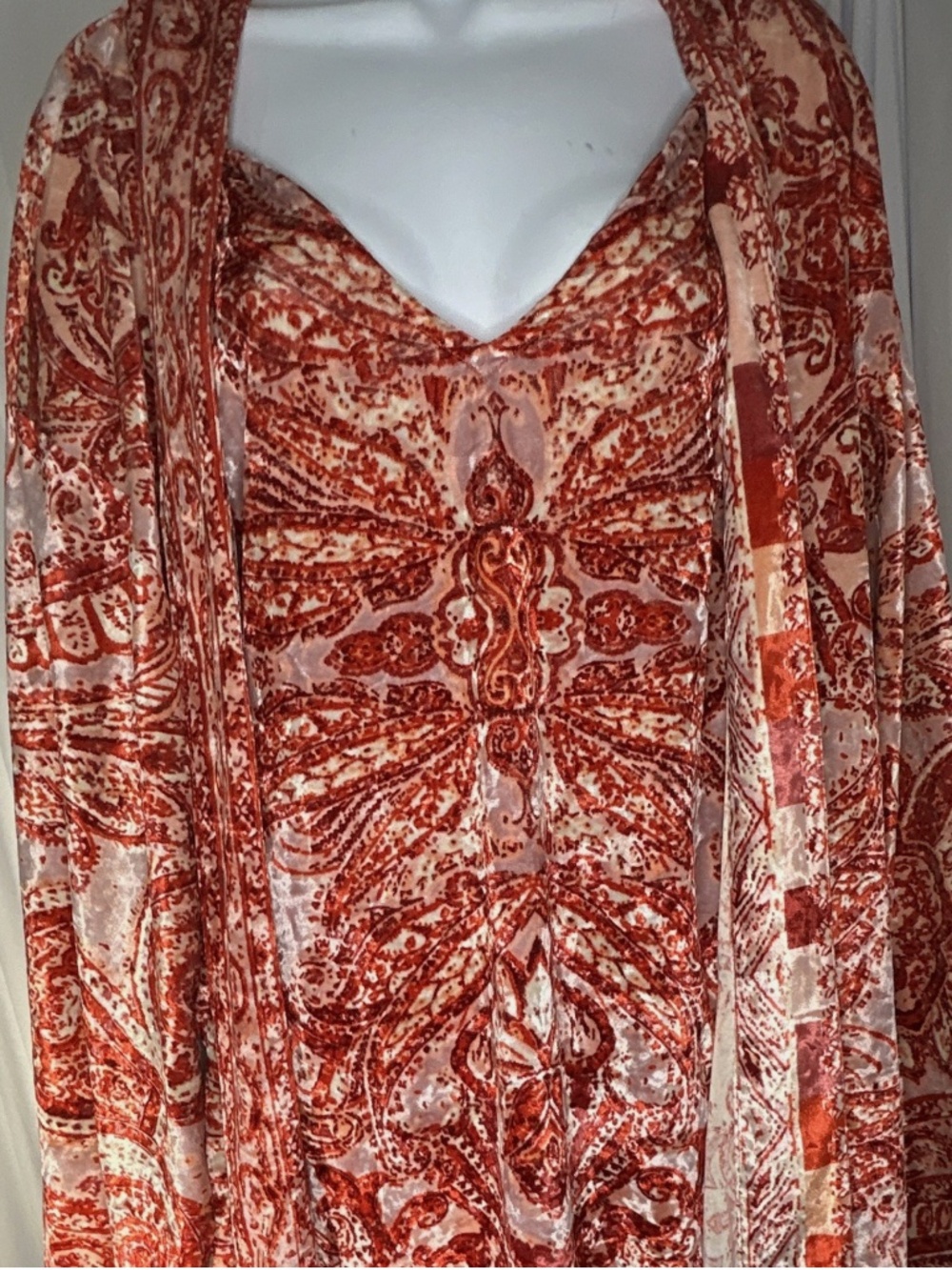FREE PEOPLE BOHEMIAN KIMONO ROBE "ENCHANTED" AND SLIP DRESS